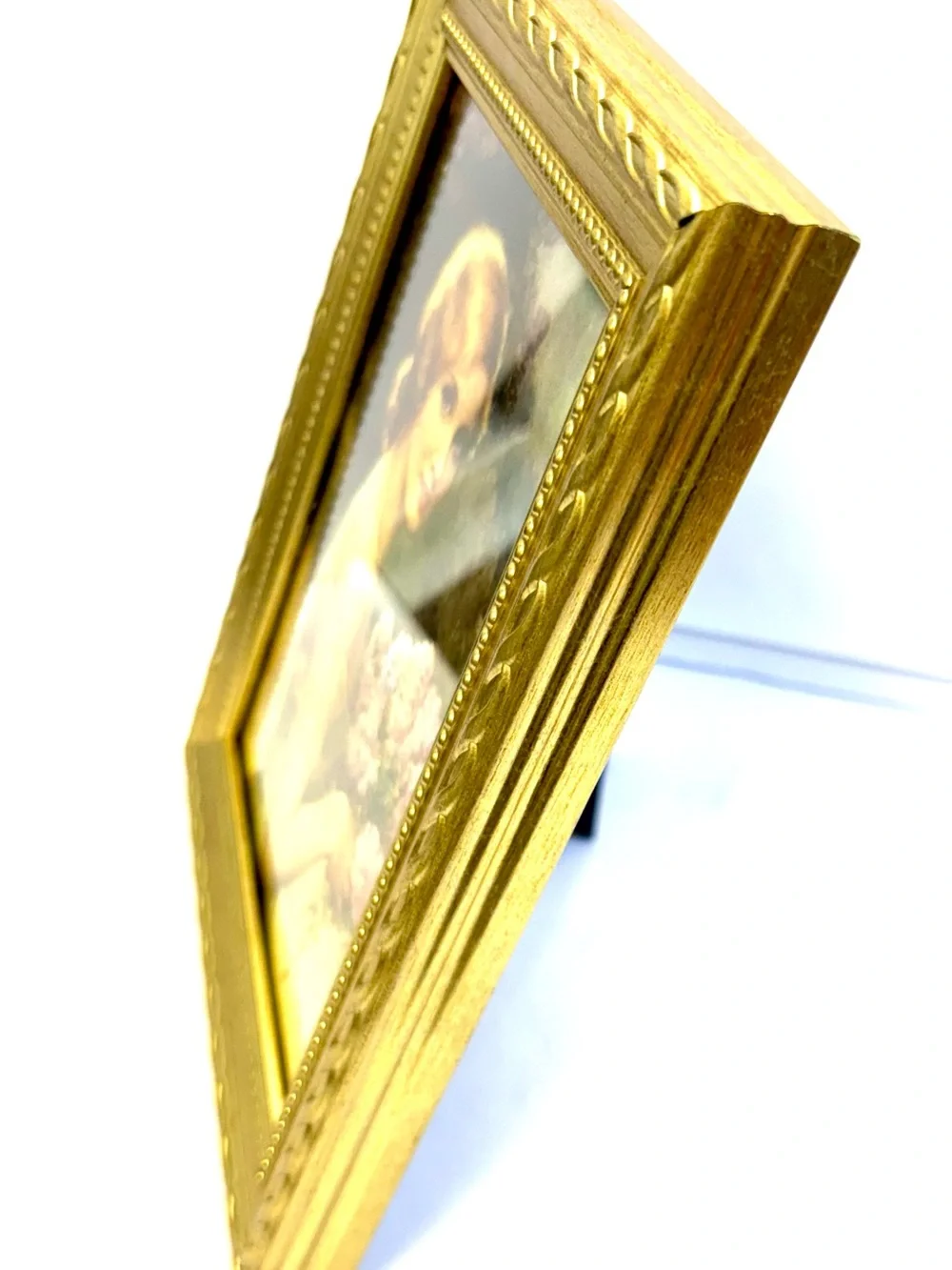 Vintage Style Gold Frame Lawrence Home 5 x 7 Easel Back F571011